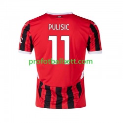 Fotballdrakt AC Milan Pulisic 11 Herre Hjemmekit 2024-2025 Kortermet