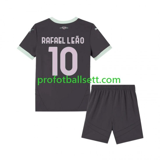 Fotballdrakt AC Milan Rafael Leao 10 Barn Tredjekit 2024-2025 Kortermet
