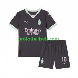 Fotballdrakt AC Milan Rafael Leao 10 Barn Tredjekit 2024-2025 Kortermet
