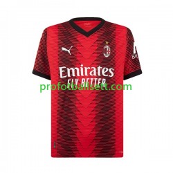 Fotballdrakt AC Milan Rafael Leao 10 Herre Hjemmekit 2023-2024 Kortermet