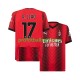 Fotballdrakt AC Milan Rafael Leao 17 Herre Hjemmekit 2023-2024 Kortermet