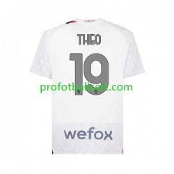 Fotballdrakt AC Milan Theo 19 Herre Bortekit 2023-2024 Kortermet
