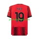 Fotballdrakt AC Milan Theo Hernandez 19 Herre Hjemmekit 2023-2024 Kortermet