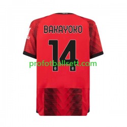 Fotballdrakt AC Milan Tiemoue Bakayoko 14 Herre Hjemmekit 2023-2024 Kortermet