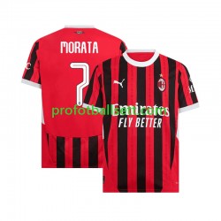 Fotballdrakt AC Milan UCL Font MORATA 7 Herre Hjemmekit 2024-2025 Kortermet
