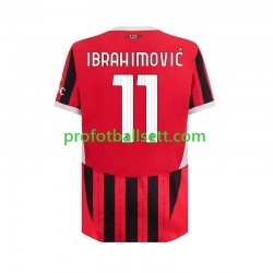 Fotballdrakt AC Milan ibrahimovic 11 Herre Hjemmekit 2024-2025 Kortermet