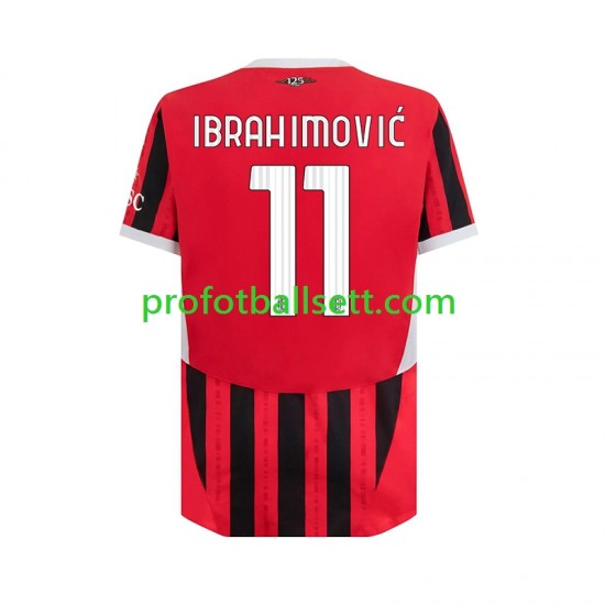 Fotballdrakt AC Milan ibrahimovic 11 Herre Hjemmekit 2024-2025 Kortermet