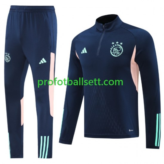 AFC Ajax 2024-2025 Blå Trenings Collegegenser Set