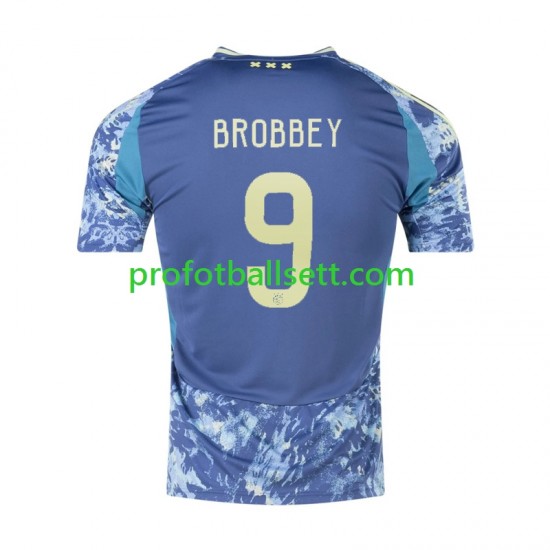 Fotballdrakt AFC Ajax Brian Brobbey 9 Herre Bortekit 2024-2025 Kortermet