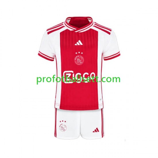 Fotballdrakt AFC Ajax Barn Hjemmekit 2023-2024 Kortermet