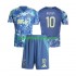 Fotballdrakt AFC Ajax Chuba Akpom 10 Barn Bortekit 2024-2025 Kortermet
