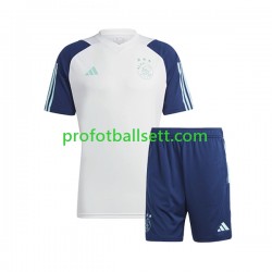 AFC Ajax 2023-2024 Blå Hvit Treningstrøye og shorts
