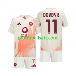 Fotballdrakt AS Roma Artem Dovbyk 11 Barn Bortekit 2024-2025 Kortermet