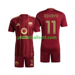 Fotballdrakt AS Roma Artem Dovbyk 11 Barn Hjemmekit 2024-2025 Kortermet