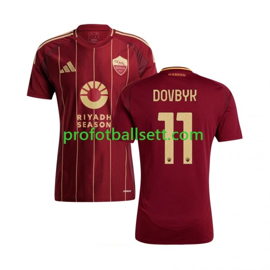 Fotballdrakt AS Roma Artem Dovbyk 11 Herre Hjemmekit 2024-2025 Kortermet