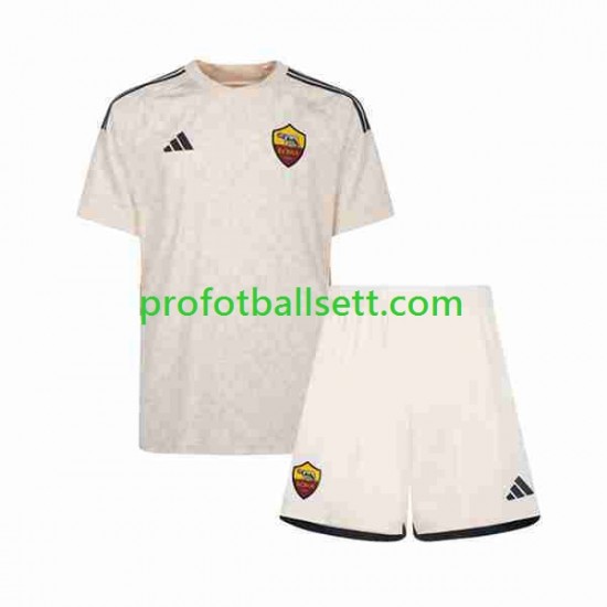 Fotballdrakt AS Roma Barn Bortekit 2023-2024 Kortermet