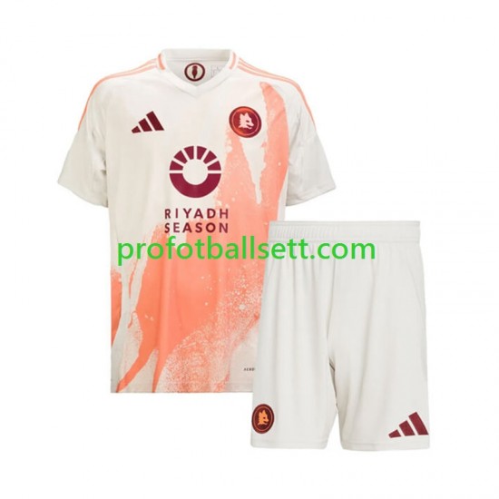 Fotballdrakt AS Roma Barn Bortekit 2024-2025 Kortermet