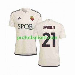 Fotballdrakt AS Roma Paulo Dybala 21 Herre Bortekit 2023-2024 Kortermet