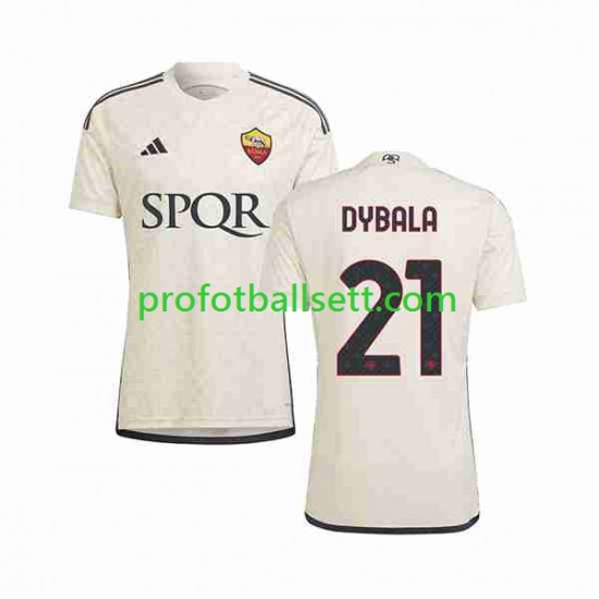 Fotballdrakt AS Roma Paulo Dybala 21 Herre Bortekit 2023-2024 Kortermet
