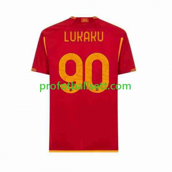 Fotballdrakt AS Roma Romelu Lukaku 90 Herre Hjemmekit 2023-2024 Kortermet