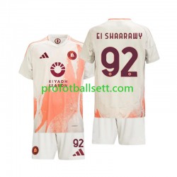 Fotballdrakt AS Roma Stephan El Shaarawy 92 Barn Bortekit 2024-2025 Kortermet