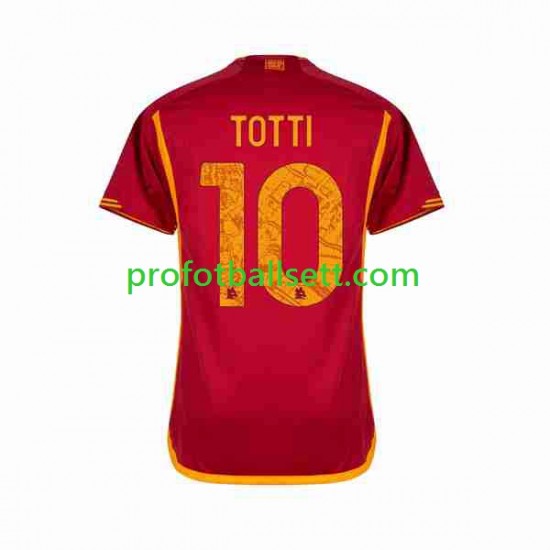 Fotballdrakt AS Roma Totti 10 Herre Hjemmekit 2023-2024 Kortermet