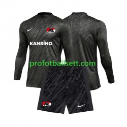 Fotballdrakt AZ Alkmaar Keeper Barn Bortekit 2024-2025 Langermet