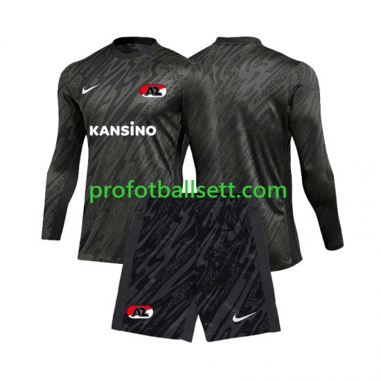 Fotballdrakt AZ Alkmaar Keeper Barn Bortekit 2024-2025 Langermet