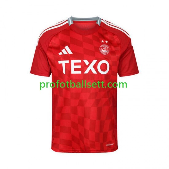 Fotballdrakt Aberdeen Herre Hjemmekit 2024-2025 Rød Kortermet