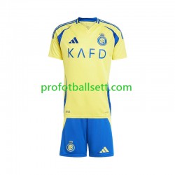 Fotballdrakt Al Nassr Barn Hjemmekit 2024-2025 Kortermet