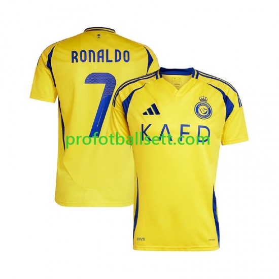 Fotballdrakt Al Nassr Cristiano Ronaldo 7 Herre Hjemmekit 2024-2025 Kortermet
