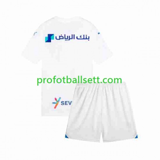 Fotballdrakt Al-Hilal Barn Bortekit 2023-2024 Kortermet