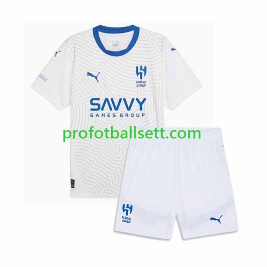 Fotballdrakt Al-Hilal Barn Bortekit 2024-2025 Kortermet