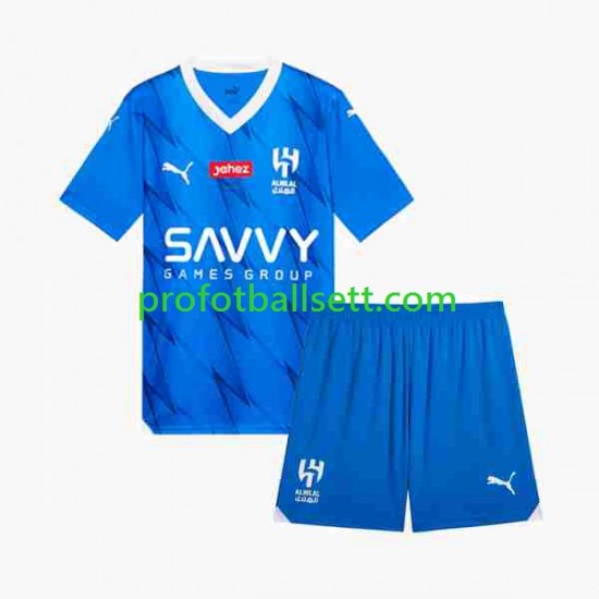 Fotballdrakt Al-Hilal Barn Hjemmekit 2023-2024 Kortermet