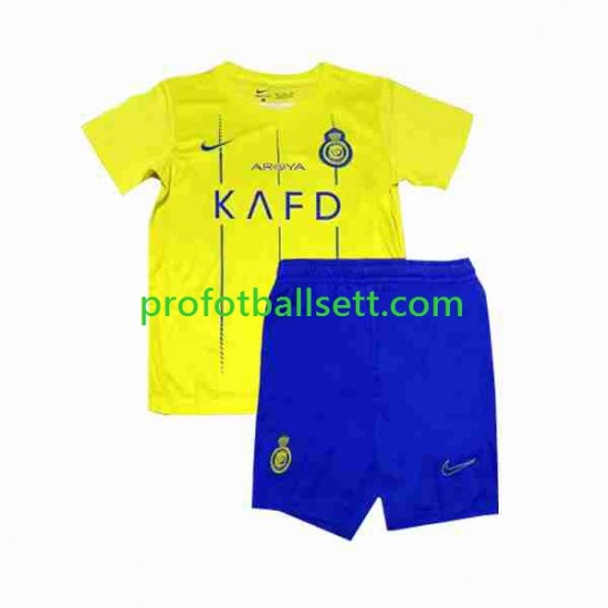 Fotballdrakt Al-Nassr Barn Hjemmekit 2023-2024 Kortermet
