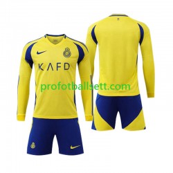 Fotballdrakt Al-Nassr Barn Hjemmekit 2024-2025 Langermet