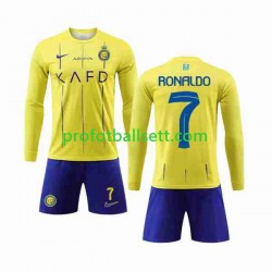 Fotballdrakt Al-Nassr Cristiano Ronaldo 7 Barn Hjemmekit 2023-2024 Langermet