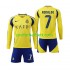 Fotballdrakt Al-Nassr Cristiano Ronaldo 7 Barn Hjemmekit 2024-2025 Langermet