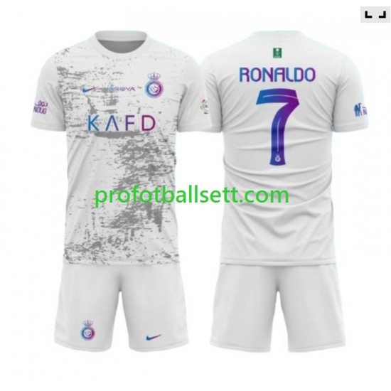 Fotballdrakt Al-Nassr Ronaldo 7 Barn Tredjekit 2023-2024 Kortermet