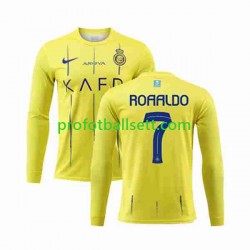 Fotballdrakt Al-Nassr Ronaldo 7 Herre Hjemmekit 2023-2024 Langermet