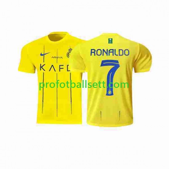 Fotballdrakt Al-Nassr Ronaldo 7 Herre Hjemmekit 2023-2024 Kortermet