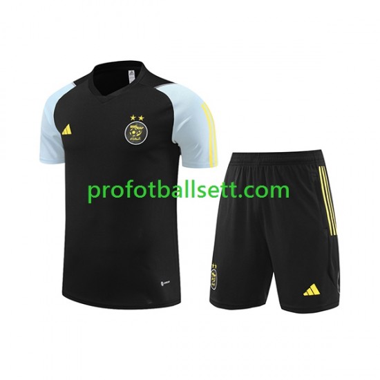 Algerie 2023-2024 Svart Treningstrøye og shorts