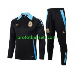 Argentina 2024 Svart Trenings Collegegenser Set