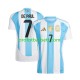 Fotballdrakt Argentina De Paul 7 Copa America Herre Hjemmekit 2024 Kortermet