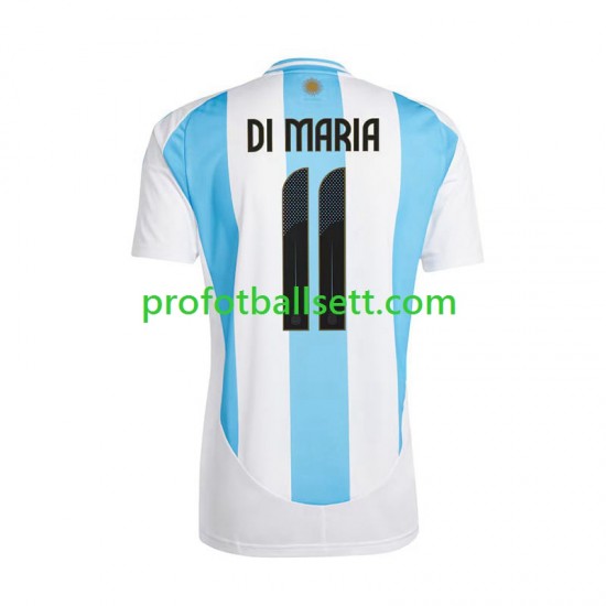 Fotballdrakt Argentina Di Maria 11 Copa America Herre Hjemmekit 2024 Kortermet