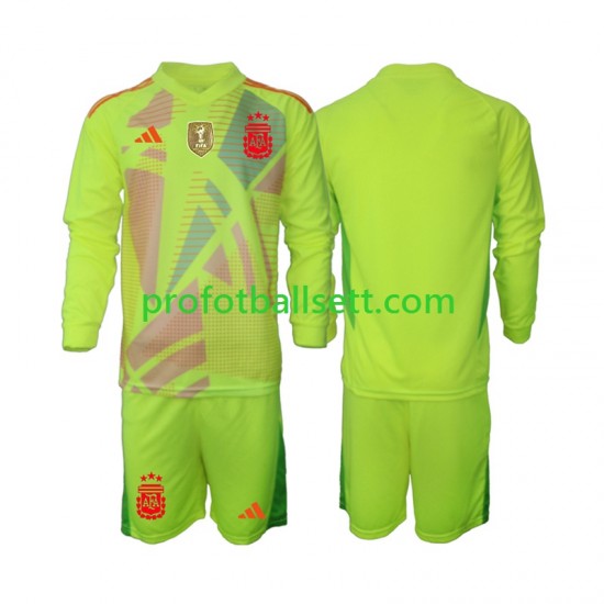 Fotballdrakt Argentina Keeper Barn Bortekit 2024 Langermet