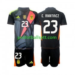 Fotballdrakt Argentina Keeper Emiliano Martinez 23 Barn Hjemmekit 2024 Kortermet