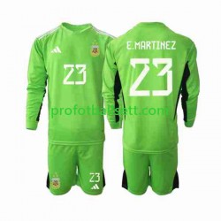Fotballdrakt Argentina Keeper Emiliano Martinez 23 Barn Hjemmekit VM 2022 Langermet