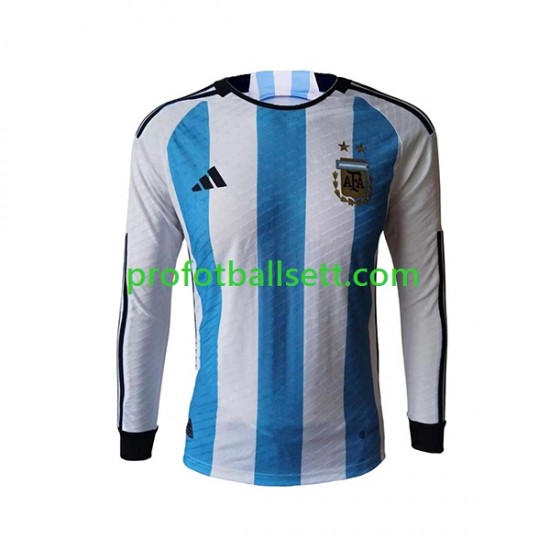 Fotballdrakt Argentina Herre Hjemmekit VM 2022 Langermet