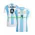 Fotballdrakt Argentina Julian Alvarez 9 Copa America Herre Hjemmekit 2024 Kortermet